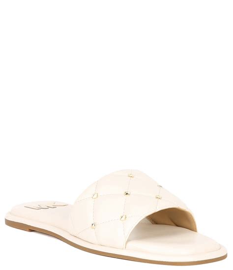 michael kors hayworth|Hayworth Studded Slide Sandal .